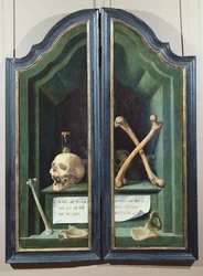 Vanitas, revers de deux panneaux d